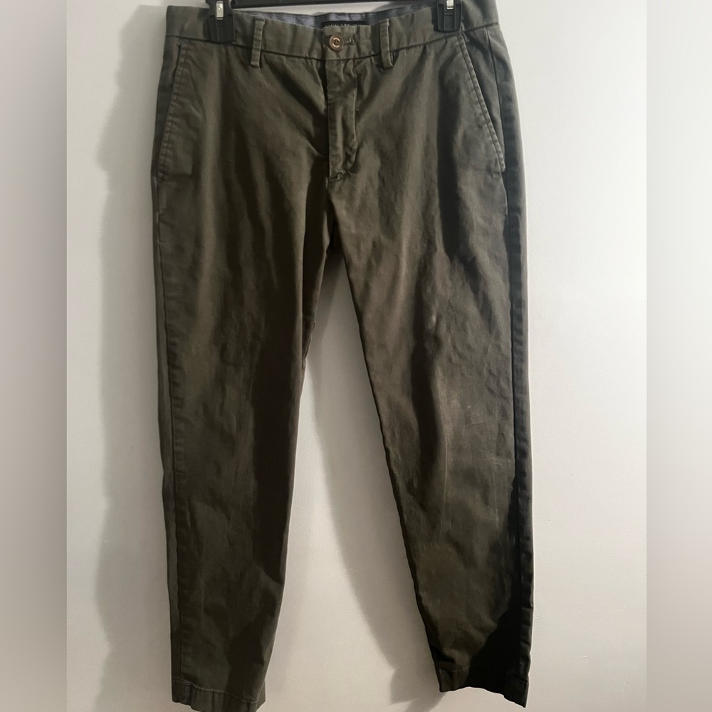 Banana Republic Men's Dark Olive Chinos